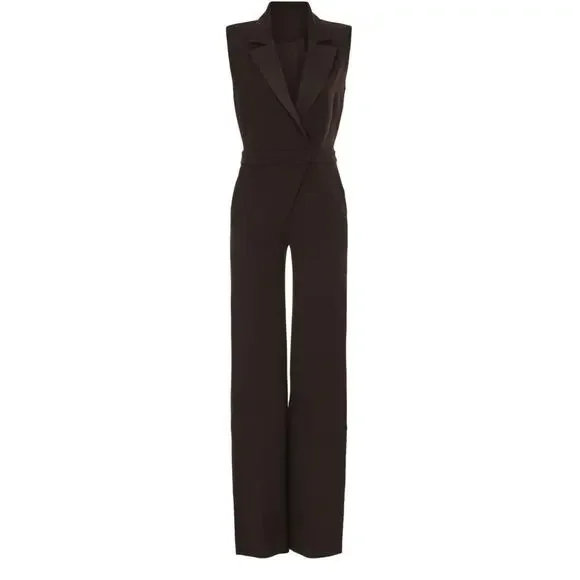 JONATHAN SIMKHAI Reyna Tailored Jumpsuit Black‎ Size 4